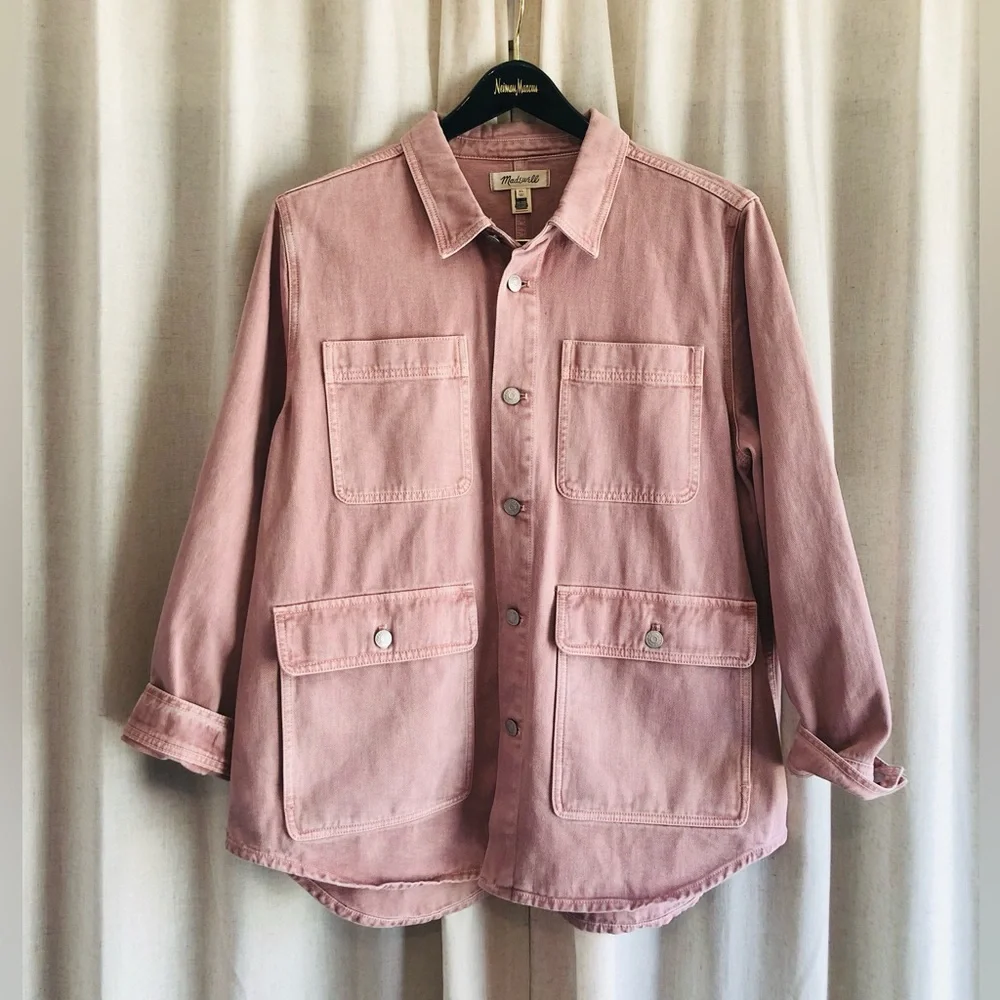 Madewell Women's Faded Rose Utility Shirt Jacket
